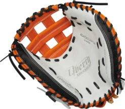 33 Inch Rawlings Liberty Advanced Color Series RLACM33FPOB Women's White/Orange/Black Fastpitch Softball Catcher Mitt -Rawlings Store 33 inch rawlings liberty advanced color series rlacm33fpob women s white orange black fastpitch softball catcher mitt 18