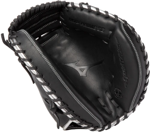34 Inch Mizuno MVP Prime SE GXC50PSE8-Black/Silver Adult Baseball Catcher Mitt 4 34 Inch Mizuno MVP Prime SE GXC50PSE8-Black/Silver Adult Baseball Catcher Mitt - Image 2