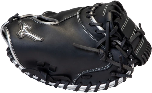 34 Inch Mizuno MVP Prime SE GXC50PSE8-Black/Silver Adult Baseball Catcher Mitt 5 34 Inch Mizuno MVP Prime SE GXC50PSE8-Black/Silver Adult Baseball Catcher Mitt - Image 3