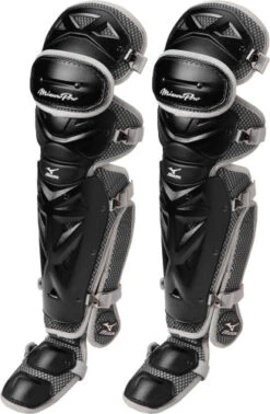 Mizuno Pro 380376 Adult 17.5 Inch Baseball Leg Guards