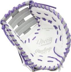 13 Inch Rawlings Liberty Advanced Color Series 4.0 Women's Fastpitch Softball Firstbase Mitt RLADCTSBWPG -Rawlings Store rawlings liberty advanced color series 4 13 inch womens softball firstbase mitt rladctsbwpg 12