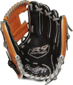 11.25 Inch Rawlings R9 Contour Youth Infield Baseball Glove R91125U-2BT -Rawlings Store rawlings r9 contour fit 1125 inch youth infield baseball glove r91125u2bt 12
