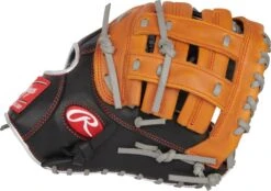 12 Inch Rawlings R9 Contour Youth Firstbase Baseball Mitt R9FMU-17BT -Rawlings Store rawlings r9 contour fit 12 inch youth firstbase baseball mitt r9fmu17bt 14