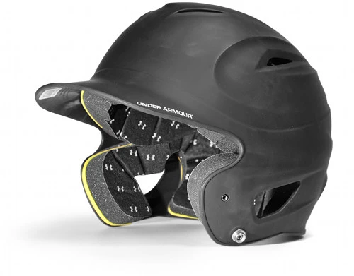 Under Armour Protective UABH110M Youth Solid Matte Batting Helmet 3 Under Armour Protective UABH110M Youth Solid Matte Batting Helmet