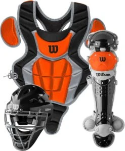 Wilson C200 Youth Baseball Catcher's Gear Kit WB57116 -Rawlings Store wilson c200 youth baseball catchers gear kit wb57116 33