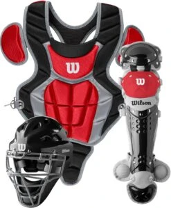Wilson C200 Youth Baseball Catcher's Gear Kit WB57116 -Rawlings Store wilson c200 youth baseball catchers gear kit wb57116 34